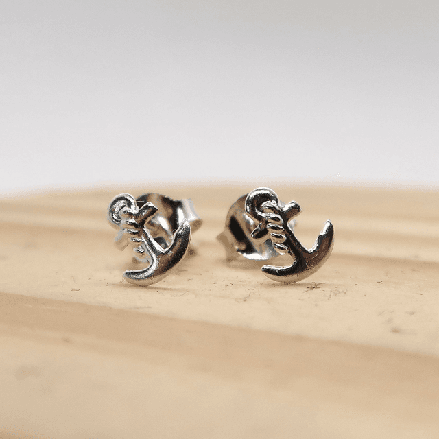 Anchor Stud Earrings