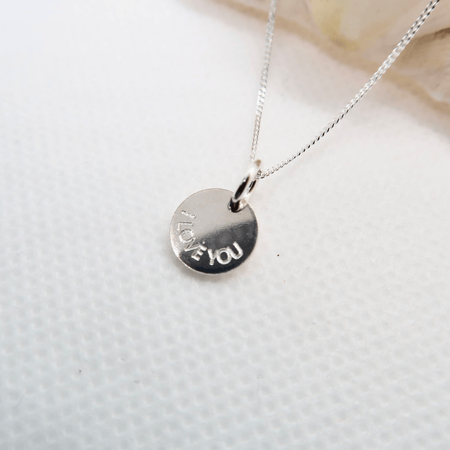 Engraved Dolphin Charm Necklace